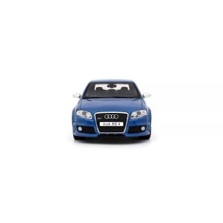 AUDI RS 4 B7 SEDAN SPRINT BLUE 2007 OttO mobile 1:18 Resinemodell (Türen, Motorhaube... nicht zu öffnen!)